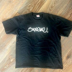 T shirt, supreme siz M , worn